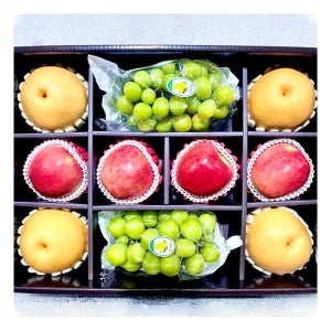 [후레쉬] Fresh 명절 설날 추석 과일 선물세트 과일혼합3종 (사과4과+배4과+샤인머스캣2과) 4.8kg 1호