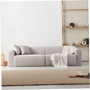 이지클린 패브릭 4인용 소파 거실 가정용 대형 쿠션 등받이 모듈형 좌식 소파