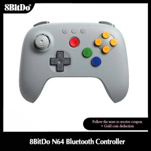 8BitDo 그레이 N64 블루투스 컨트롤러(아날로그 3D, 닌텐도 스위치, 스위치 2, 윈도우 및 안드로이드용 게임 조이스틱 게임패드)
