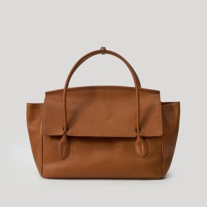 Tessa Leather Tote Bag Cognac (FROM ITALY)