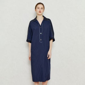 [아이잗바바(OUTLET)] 오브리크 스티치 포인트 원피스 (NAVY) BR4A0OP041