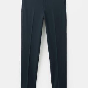 망고 슬림핏 모나코 슬랙스 팬츠 27015946_56 AZUL MARINO