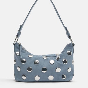 풀앤베어 스터드 블루 페이크레더 숄더백 4072/740 BLUE