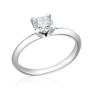 비앤비골드 [비앤비골드] 18K 심플 웨딩링 5.25mm 프롱 큐빅 반지 NPR29446