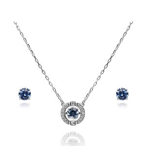 스와로브스키 5480485 Una Sparkling Dance 귀걸이 세트 목걸이