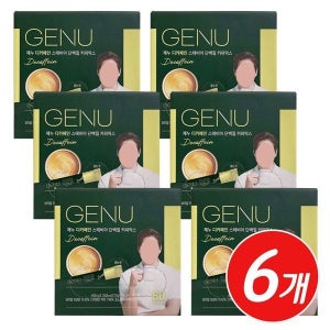 제누 디카페인 스테비아 프로틴 단백질 커피믹스 60개입 x 6개 회사 사무실 탕비실 대용량
