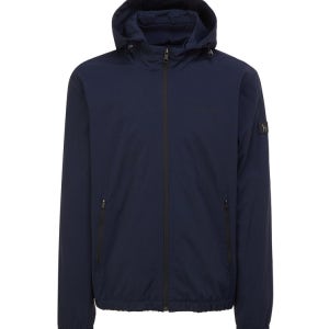 [헤지스 골프 남성] [스테디셀러] 네이비 로고장식 후드점퍼 WPJU4C612N3