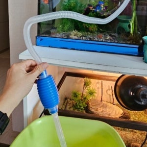 수족관청소기 물고기똥 수조 어항 물갈이 사이펀 환수 펌프