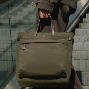 [헤지스 액세서리] [HATCH-BAG] 카키 나일론 토트백 HJBA6E331K2