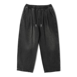 [AD HOC]남성 벌룬핏 밴딩 기모 데님 팬츠(HBCDPA3)(K1767941569220068BK01)