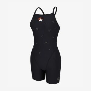 아레나 컬리팜 3부 드롭백 탄탄이 블랙 [A6SL1CE03(BLK) 여자 실내수영복]