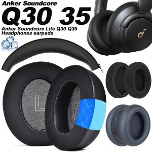 Anker Soundcore Life Q30 Q35 교체 용 이어폰 패드 핑크 이어 패드 헤드폰 귀마개 메쉬 메모리 커버 스폰지 단백질