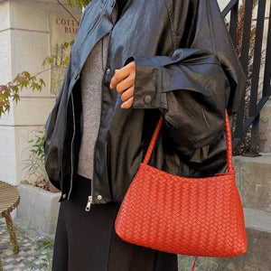 [세미크롭/간절기필수템] 하이넥래글런돌먼레더자켓(5차 재입고)