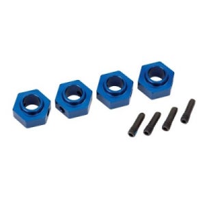 [Traxxas] AX8269X Wheel hubs,12mm hex,blue(4)/scrw pin (4)