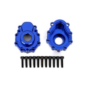 [Traxxas] AX8251X Portal housings, outer, 6061-T6 aluminum (blue-anodized) (2)/ 2.5x10 CS (12) TRX-4