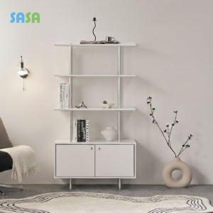 사사가구 엘린 미드센츄리 5단 800 수납 선반형 모던 장식장