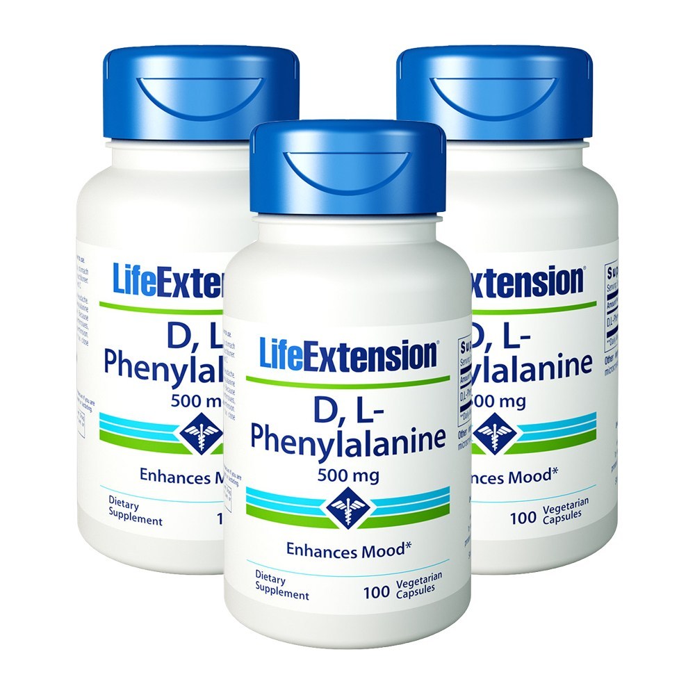 라이프익스텐션 D &amp; L <b>페닐알라닌</b> 100캡슐, 1개