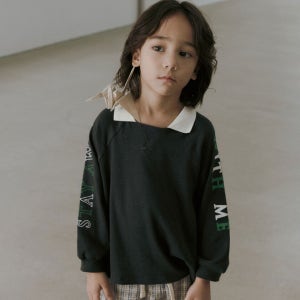 데님인더박스 레터링카라티셔츠 (76111-330-06)