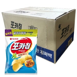 케이티알파쇼핑 오리온제과 포카칩 대용량 지퍼백 오리지널 266g 8개