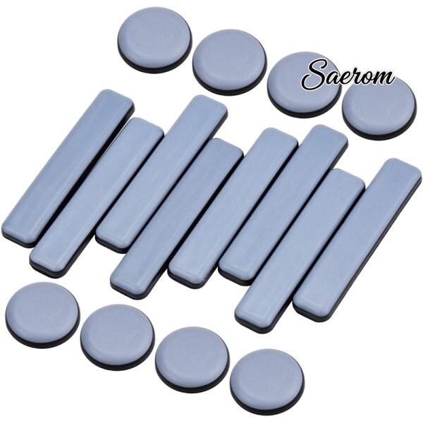 New-16 Pcs 가구 <b>글라이드</b> PTFE 자기 접착 <b>성</b> 세트 용 스퀘어 Easy Movers