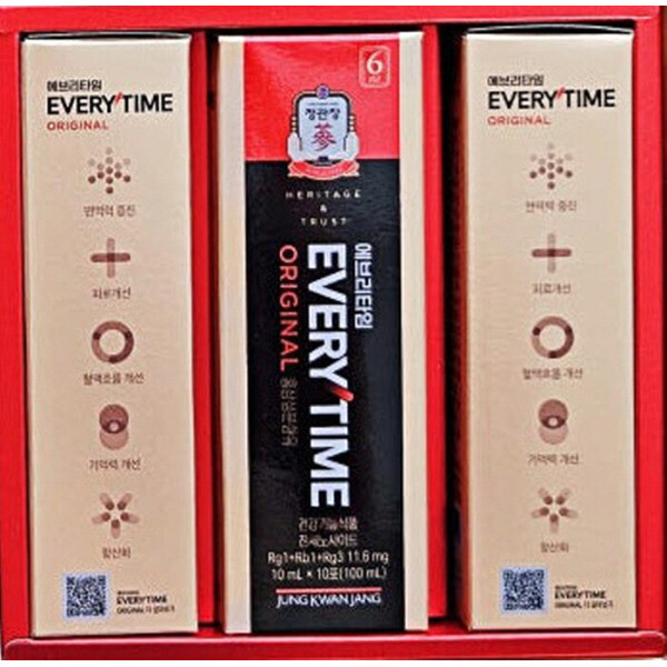 정관장 정관장 에브리타임 오리지널 10ml x 30포 쇼핑백포함