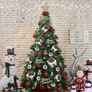 친절한탄씨 솔잎 대형 크리스마스 트리 오너먼트 크리스마스 트리 장식 풀세트 성탄절 대형