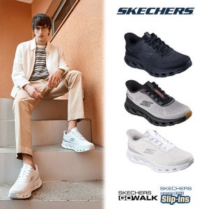 스케쳐스 26SS 최신상 남성용 고워크 글라이드 슬립인스 워킹화 TV상품