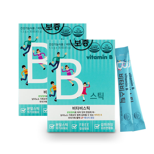 파마젠 비타B스틱 어린이 비타민B 가족비타민 30일분 (2개)