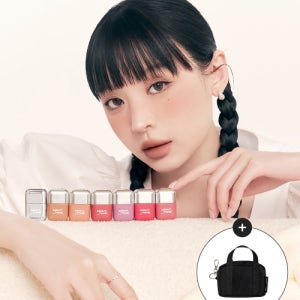 [어바웃톤] [6SET]블러 핏 틴트 미니(6colors)(+블랙 키링 파우치 증정) AT