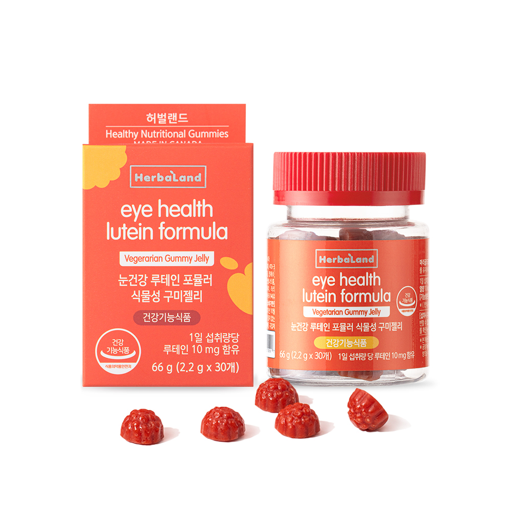 허벌랜드 눈건강 루테인 포뮬러 식물성 구미젤리 2.2g x 30구미, 1개