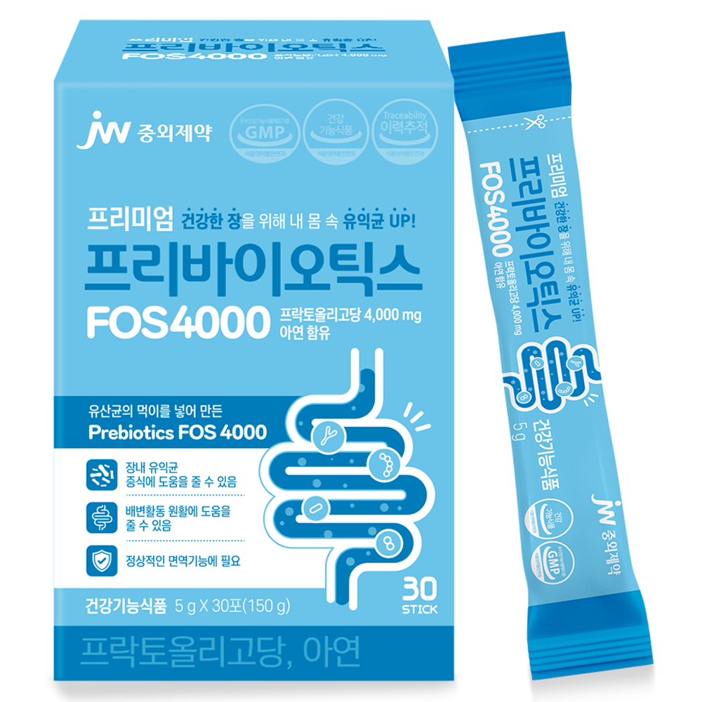 JW중외제약 프리미엄 <b>프리바이오틱스 FOS 4000</b>  150g  1개