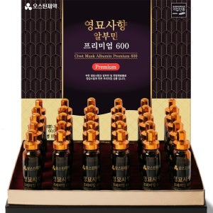 오스틴제약 영묘사향 <b>알부민</b> 프리미엄 600 20ml 30개입, 2개