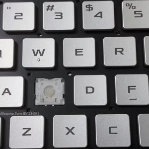 실버 교체용 키캡 키, Asus ROG G14 제피러스 GA401 GA401I GA401IU GA401IV GA401M GA401QH 노트북 키보드 키 및 클립