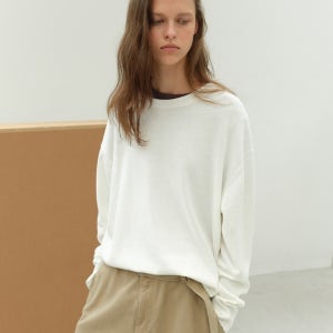 All-day Cotton Round Knit - Off White