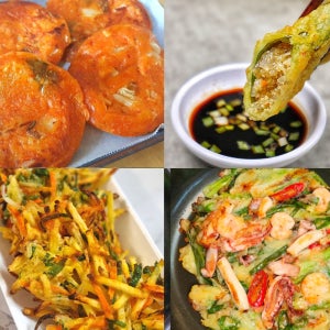 [밴드전용] 대용량 1kg 김치전 해물파전 /업소겸용 후라이팬 에어프라이어 조리