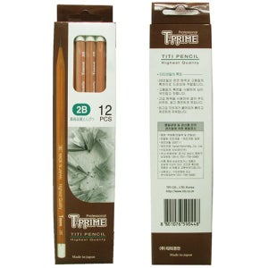 오너클랜 티프라임 미술연필 2B 12자루(티티) -42648