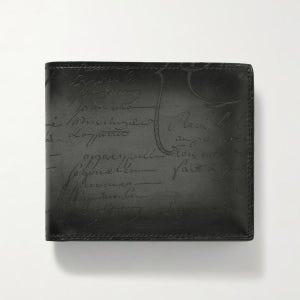 벨루티 차콜 가죽 지갑 25 FW Charcoal Scritto Venezia Leather Billfold Wallet charcoal One Size TP57 151919871