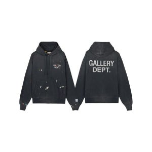 [롯데백화점]  [갤러리 디파트먼트] FW25 남성 GD 페인트 로고 후디 GPH-50044 VBLK LE1220996170