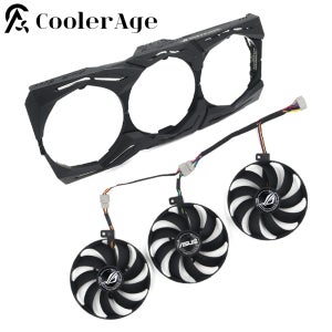 ASUS ROG STRIX RTX 2070S 2080 2080Ti RX 5600 5700XT 비디오 카드용 새 87MM T129215SU 그래픽 카드 교체 팬 (RGB 쉘 포함)