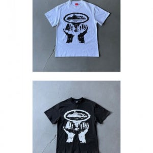 Corteiz Sketchy Hands 프린팅 라운드 반팔 티셔츠 [스트릿 편집샵 람스]