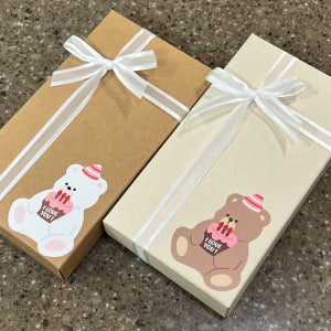 🤎곰돌이&토끼 빼빼로 리본 선물포장🧸🤍, 반소공방