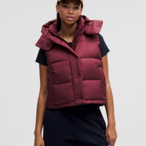 룰루레몬 여성 원더 퍼프 600 다운 필 크롭 베스트