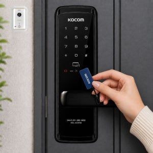 코콤  KDL-AC3700 현관문 무타공 손잡이형 도어락 디지털도어락 번호키 26년2월 신제품