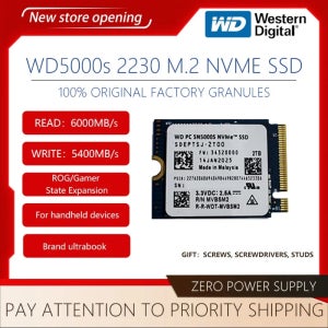 웨스턴 디지털 WD SN5000s M.2 NVMe 2230 SSD 2TB 솔리드 스테이트 드라이브 PCIe4.0 Gen4 울트라북, PC용