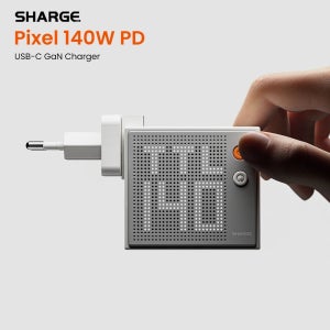 SHARGE 140W GaN 충전기 USB-C 충전기 QC4.0 PD3.1 퀵차지 3포트 맥북 노트북 태블릿 PD 고속 충전기 아이폰 16 15 Pro용