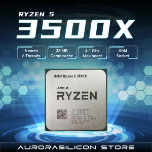 AMD 라이젠 5 3500X 6코어 6스레드 B450 DDR4 4.1GHz 새 CPU 프로세서 3000 시리즈 R5 3500x TDP 65W 소켓 AM4 (팬 미포함)