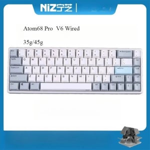 2026년형 NIZ MINI 68 PRO V6 무소음 토프레 키보드 RT 8K 35g/45g 4겹 프로그래밍 가능 PBT 키캡 MAC 게이밍