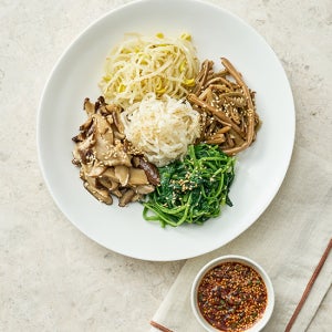 [도리깨침] 5종 나물 비빔밥 (쪽파 간장양념 포함)
