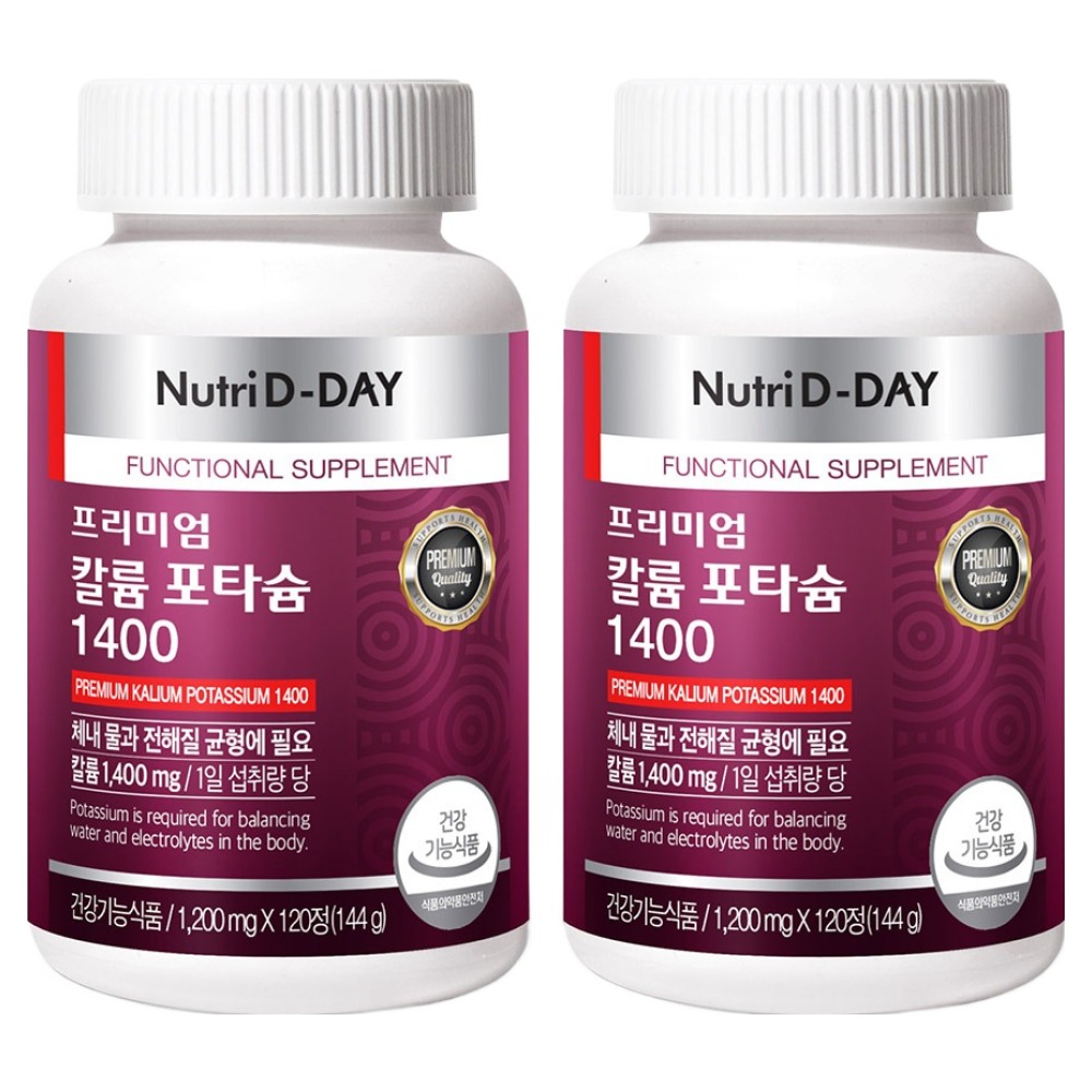 [뉴트리디데이] 프리미엄 칼륨 <b>포타슘</b> 1400
