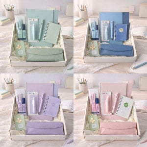 [갓샵] 파스텔 스테들러 학용품 문구 선물 세트 [8종 웰컴 키트 입학 축하 신학기 새학기 중학생 준비물 조카 샤프 지우개 형광펜]